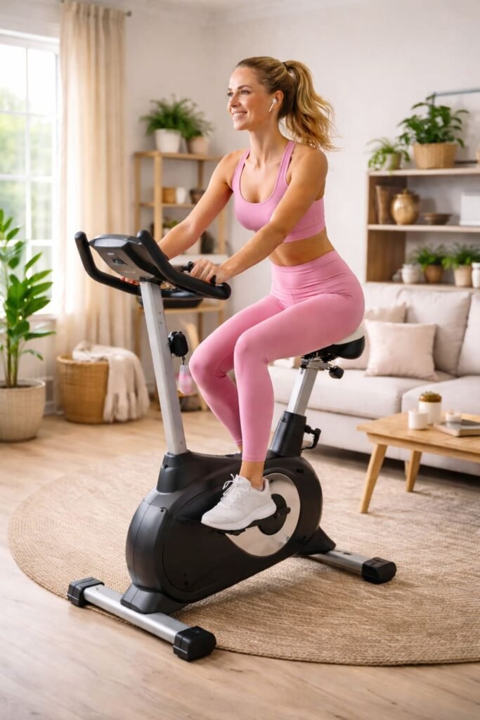 Sportiniai treniruokliai moterims: Dviratis. Spausk ant nuotraukos ir išsirink savo dviratį treniruoklį.